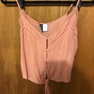 Coral Spaghetti Strap Top
